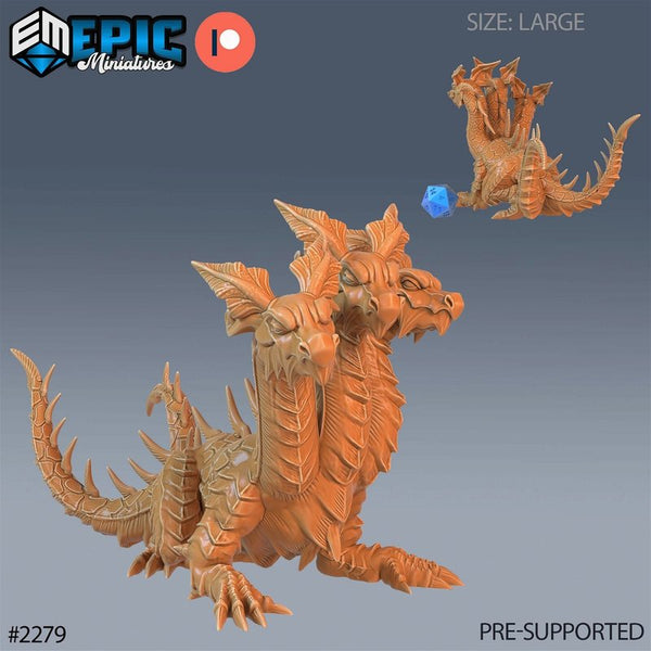 Dungeon Hydra 3D-printed model