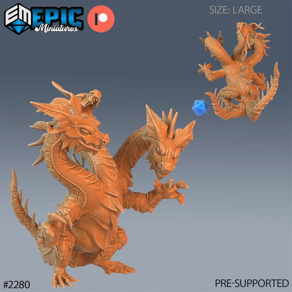 Dungeon Hydra 3D-printed model