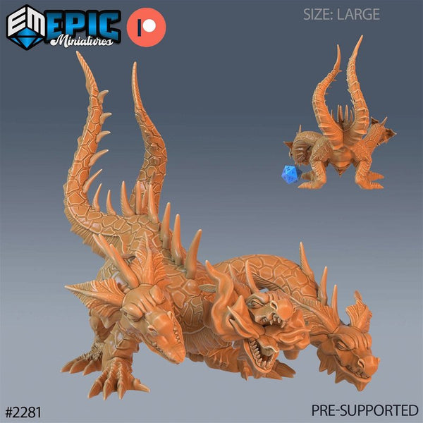 Dungeon Hydra 3D-printed model