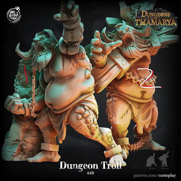 Dungeon Trolls 3D-printed model