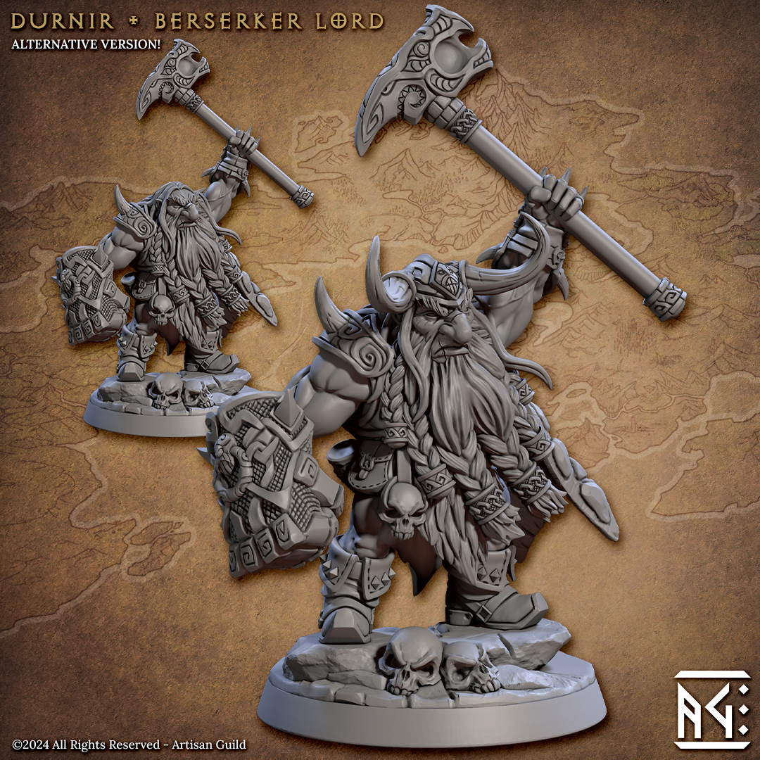 Durnir Berserker Lord - The Printable Dragon