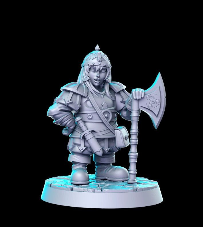 Dwarf 3D-printed model