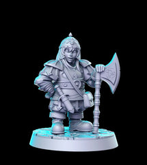 Dwarf 3D-printed model