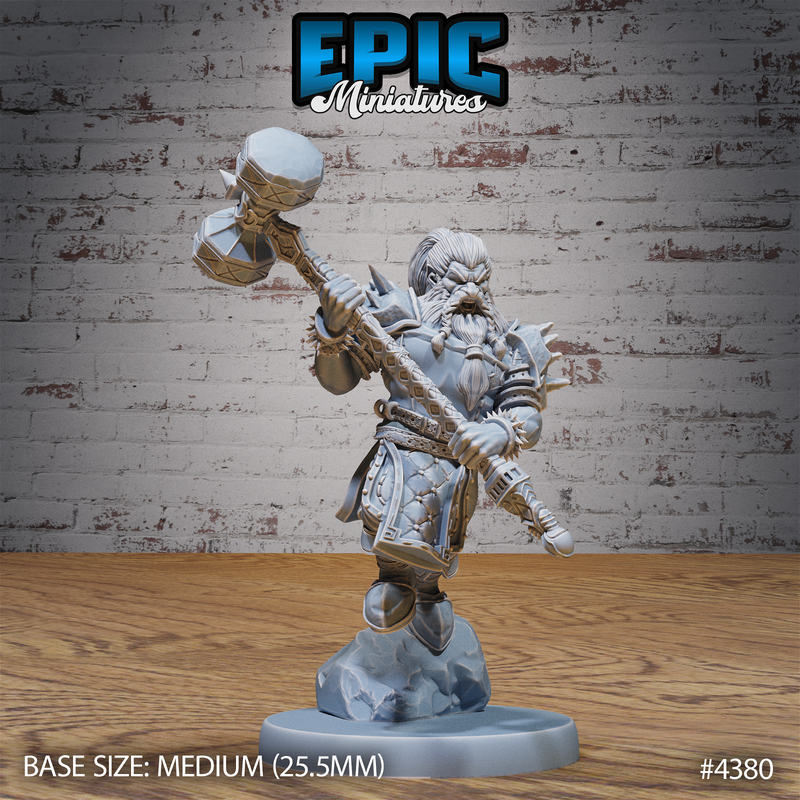 Dwarf Adventurer 3D-printed model