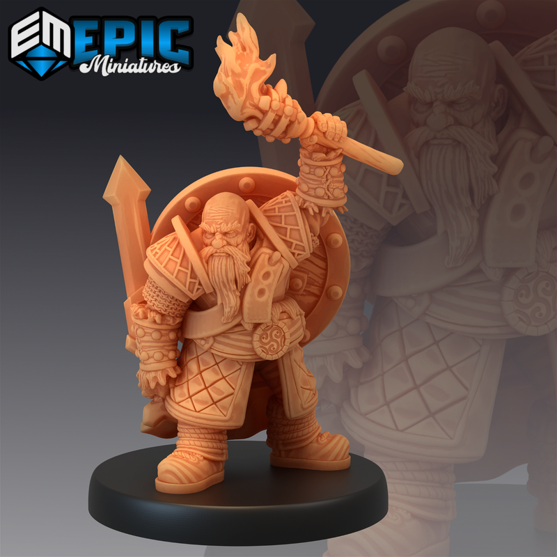 Dwarf Army Solider 3D-printed model