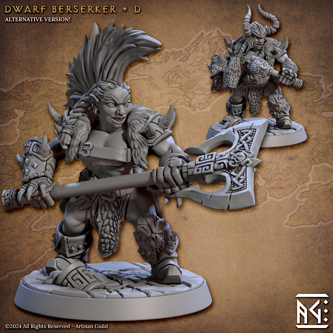 Dwarf Berserkers - The Printable Dragon