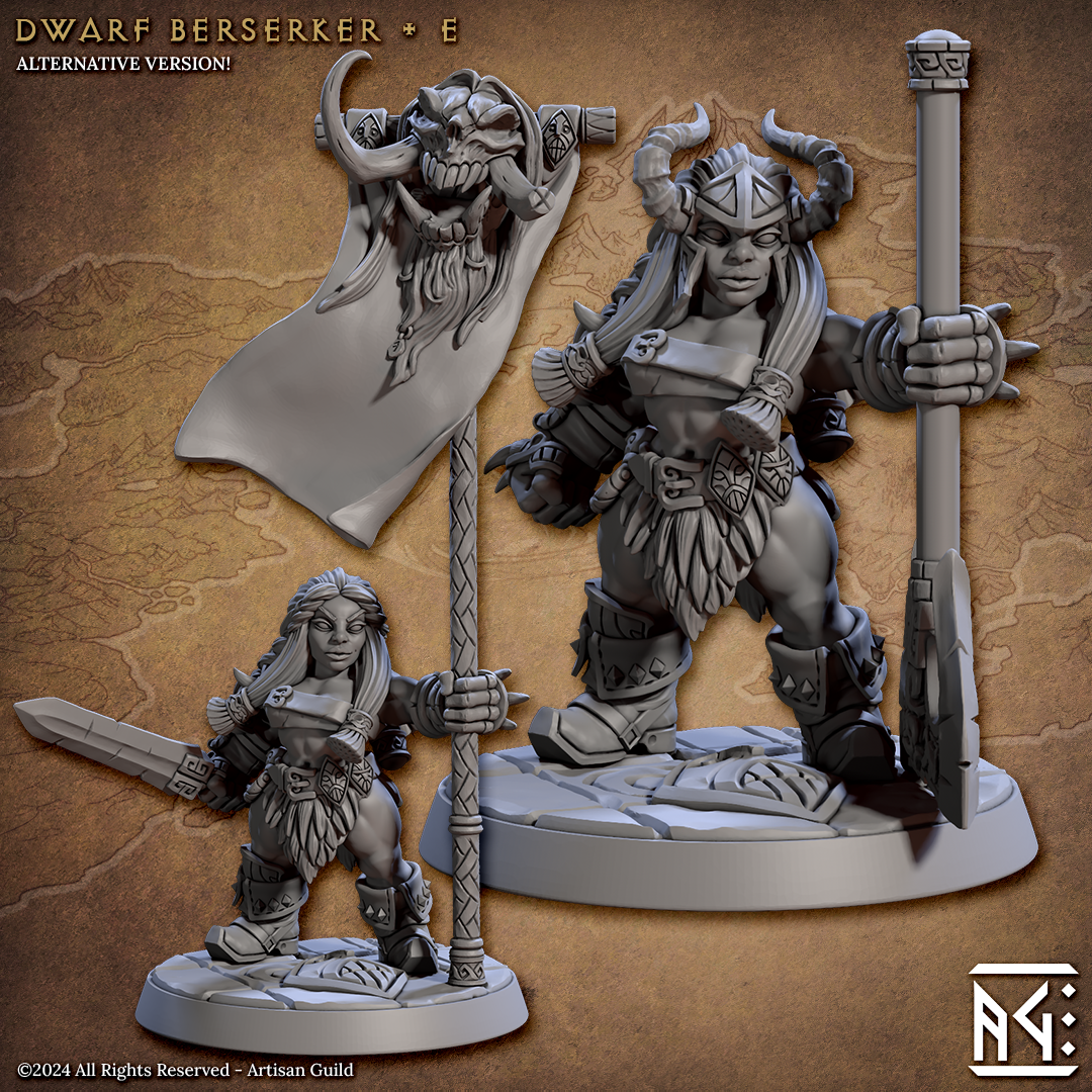 Dwarf Berserkers - The Printable Dragon