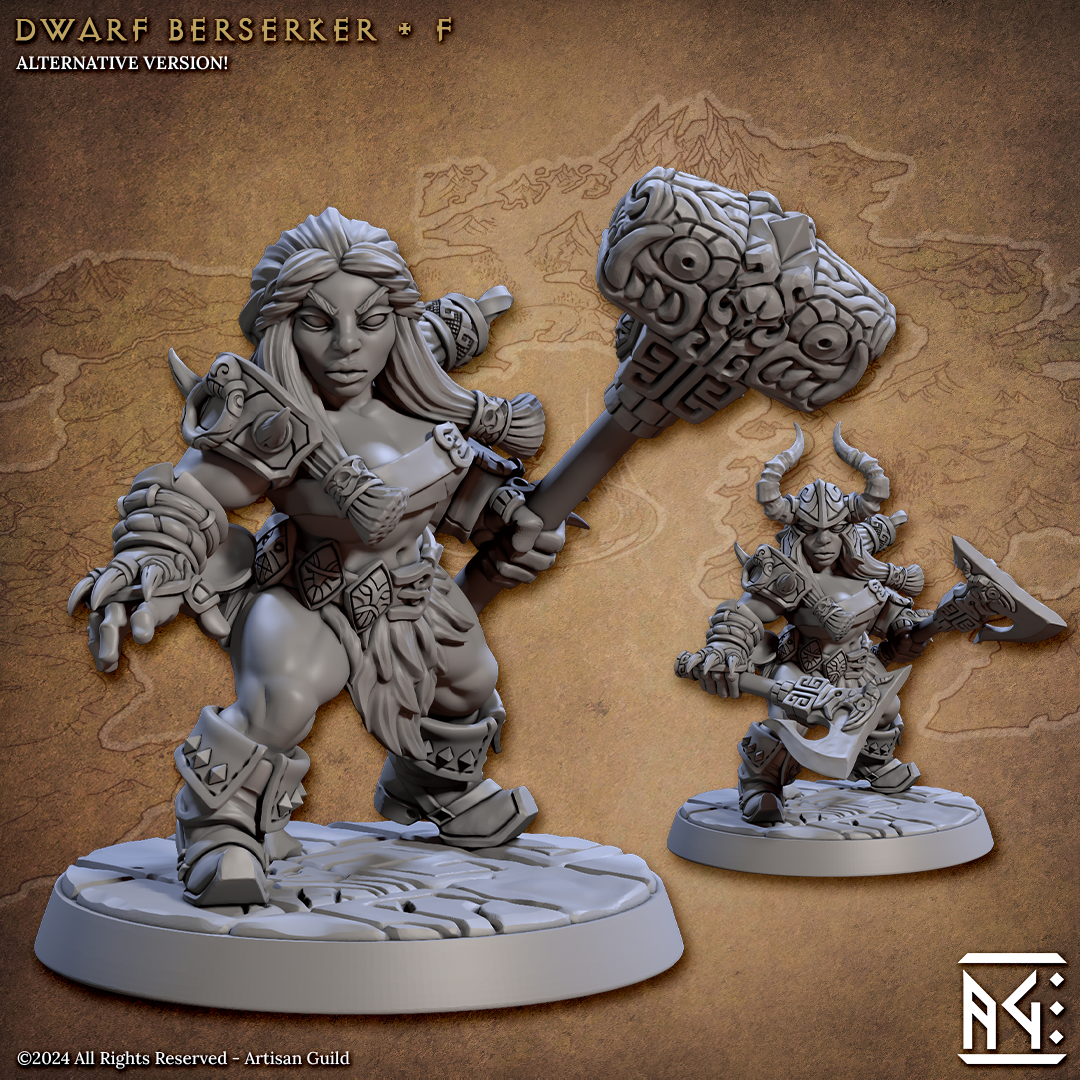 Dwarf Berserkers - The Printable Dragon