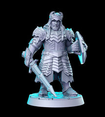 Dwarf King 3D-printed model