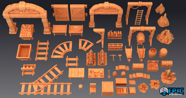 Dwarf Mine Scatter 3D-printed model