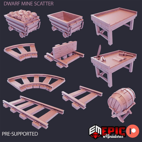 Dwarf Mine Scatter 3D-printed model
