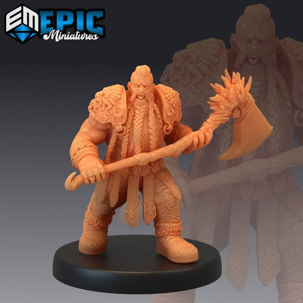 Dwarf Raiders 3D-printed model