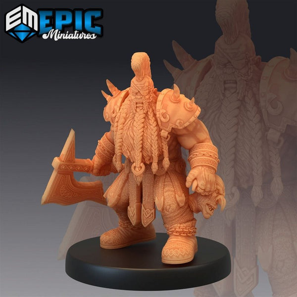 Dwarf Raiders 3D-printed model
