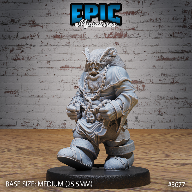 Dwarf Tiefling 3D-printed model