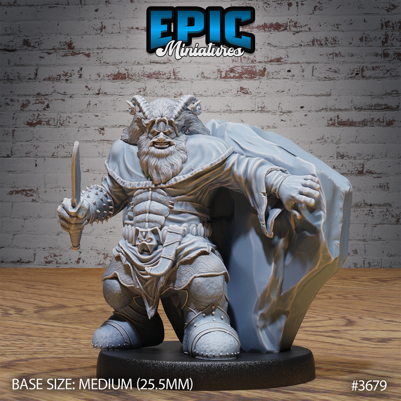 Dwarf Tiefling 3D-printed model
