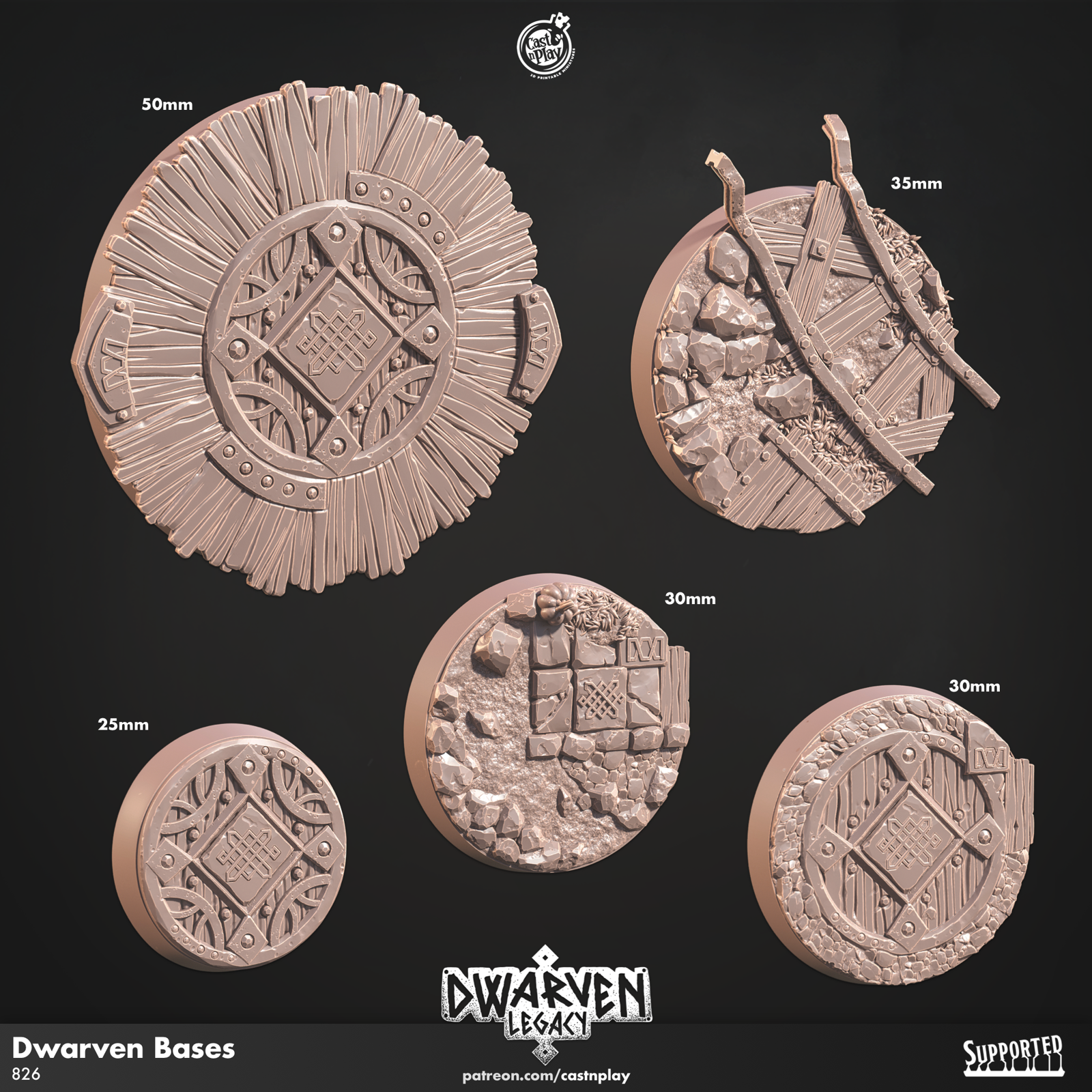 Dwarven Bases - The Printable Dragon