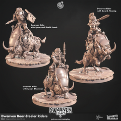 Dwarven Boar-Steeler Riders - The Printable Dragon