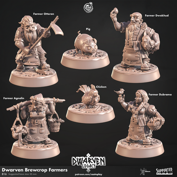 Dwarven Brewcrop Farmers - The Printable Dragon