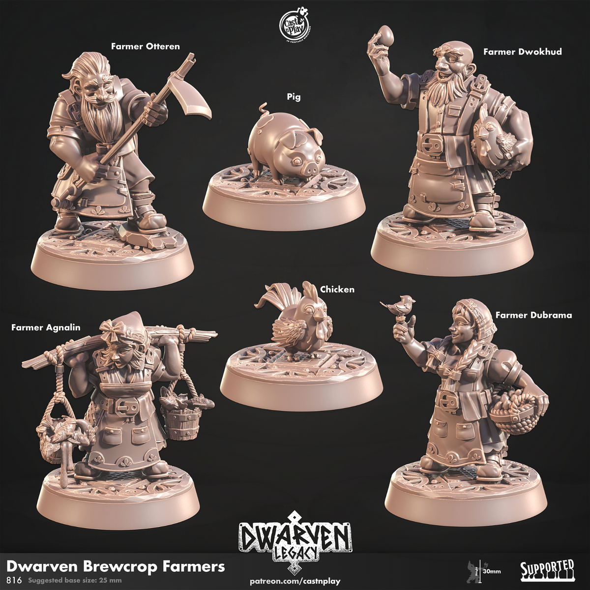 Dwarven Brewcrop Farmers - The Printable Dragon