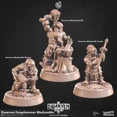 Dwarven Forgehammer Blacksmiths 3D-printed model