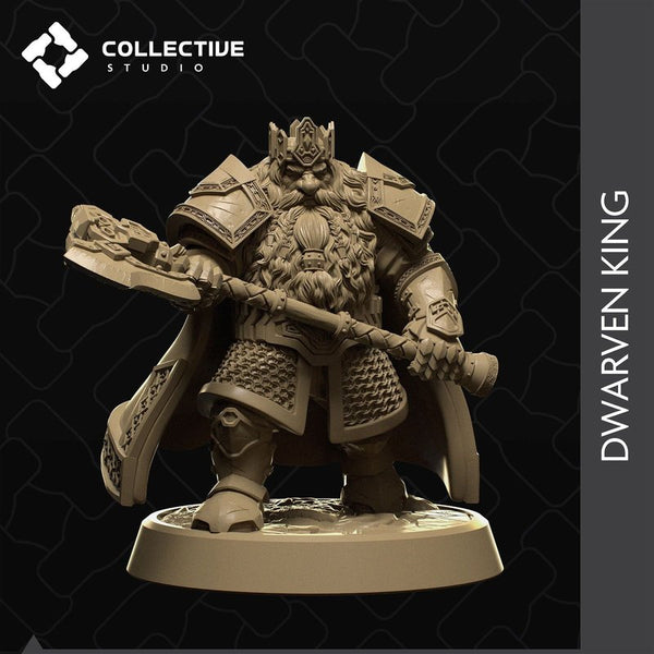 Dwarven King 3D-printed model