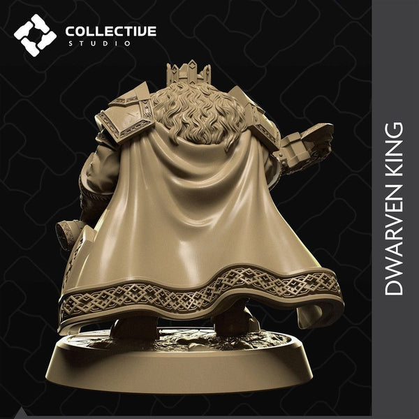 Dwarven King 3D-printed model