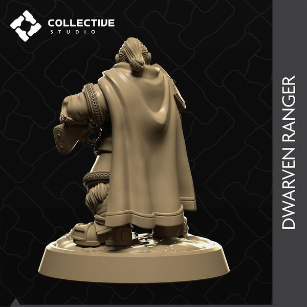 Dwarven Ranger 3D-printed model