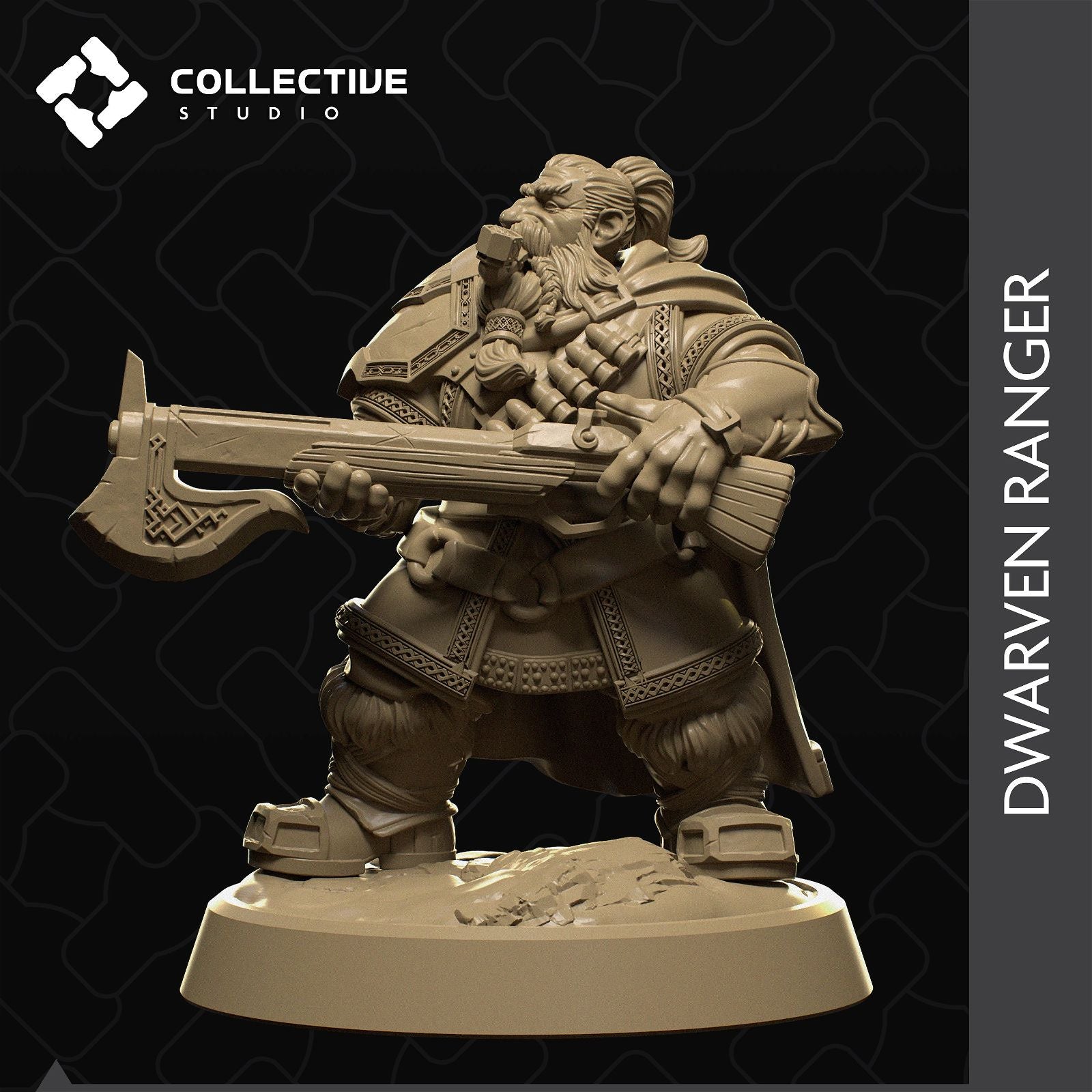 Dwarven Ranger - The Printable Dragon