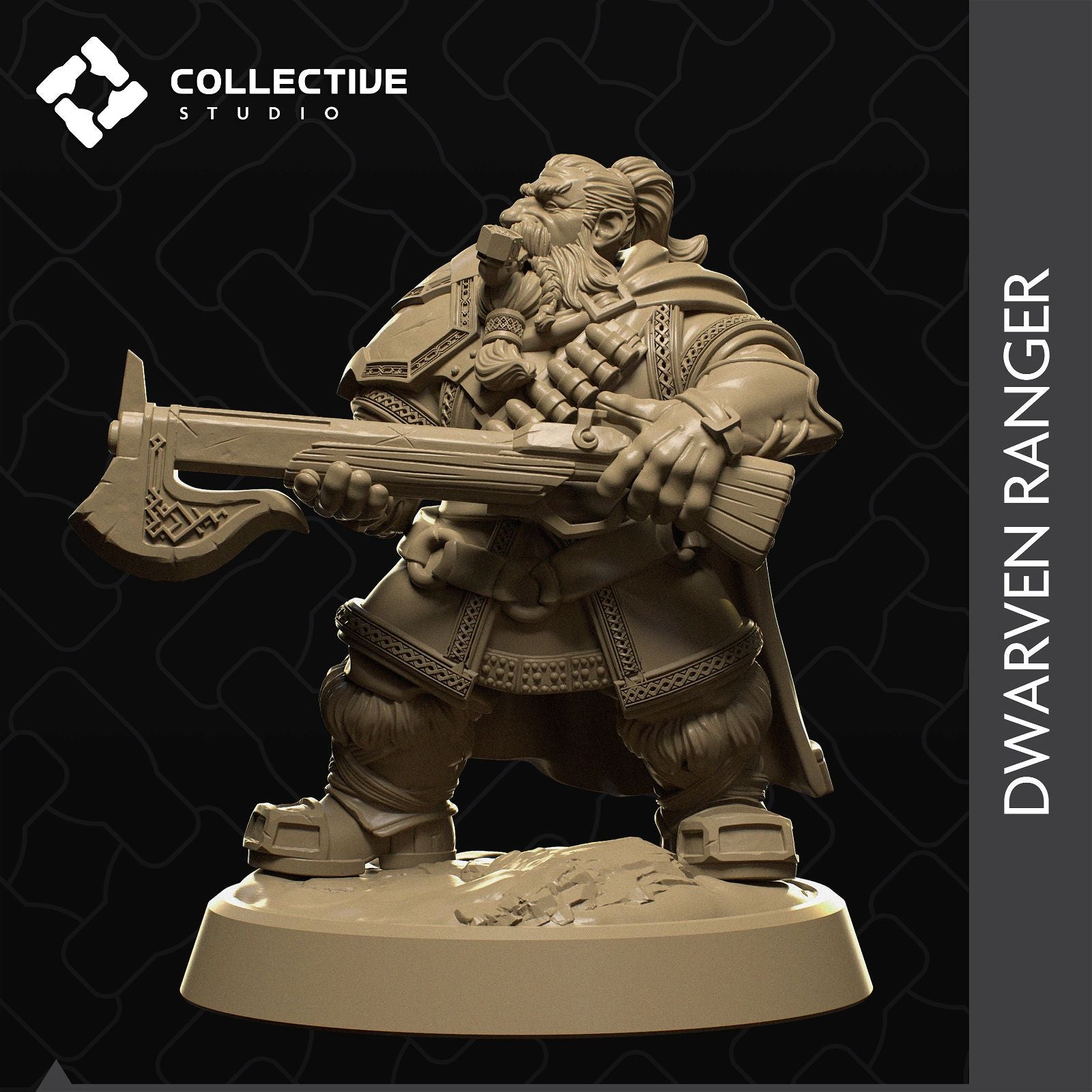 Dwarven Ranger – The Printable Dragon