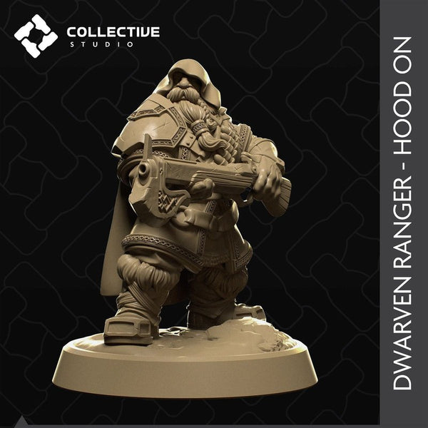 Dwarven Ranger 3D-printed model