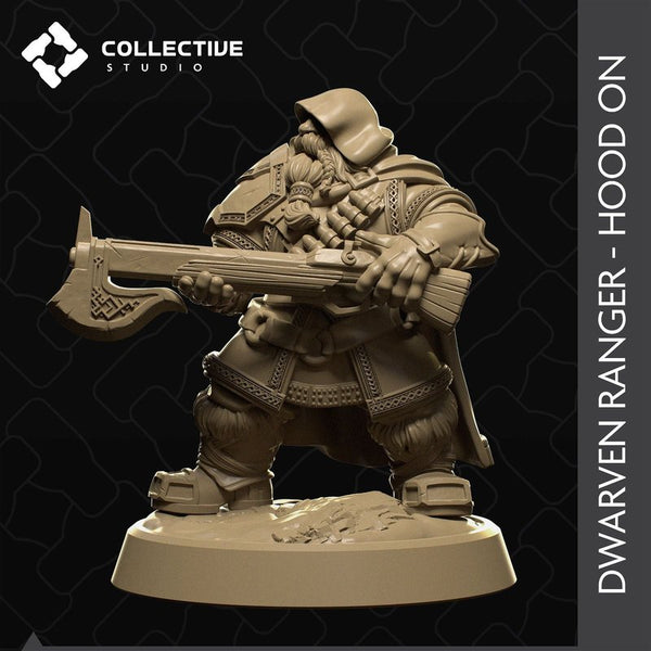 Dwarven Ranger 3D-printed model