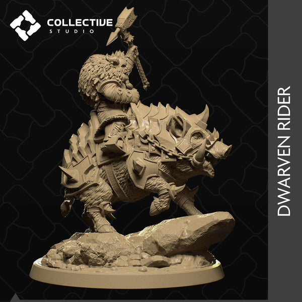 Dwarven Rider - The Printable Dragon