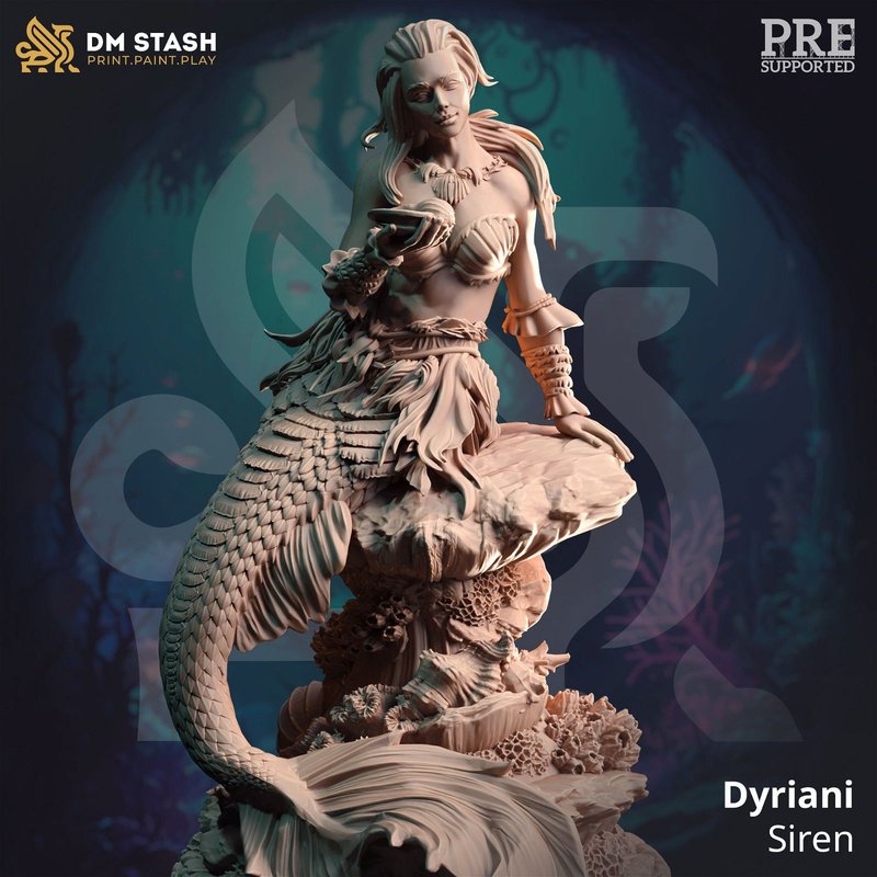 Dyriani The Siren 3D-printed model