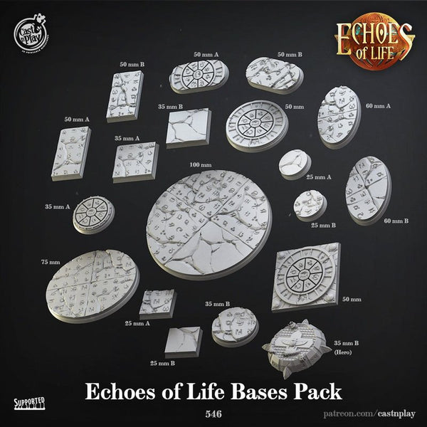 Echoes Of Life Bases 3D-printed model