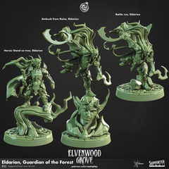 Eldarion, Guardian of the Forest 3D-printed model
