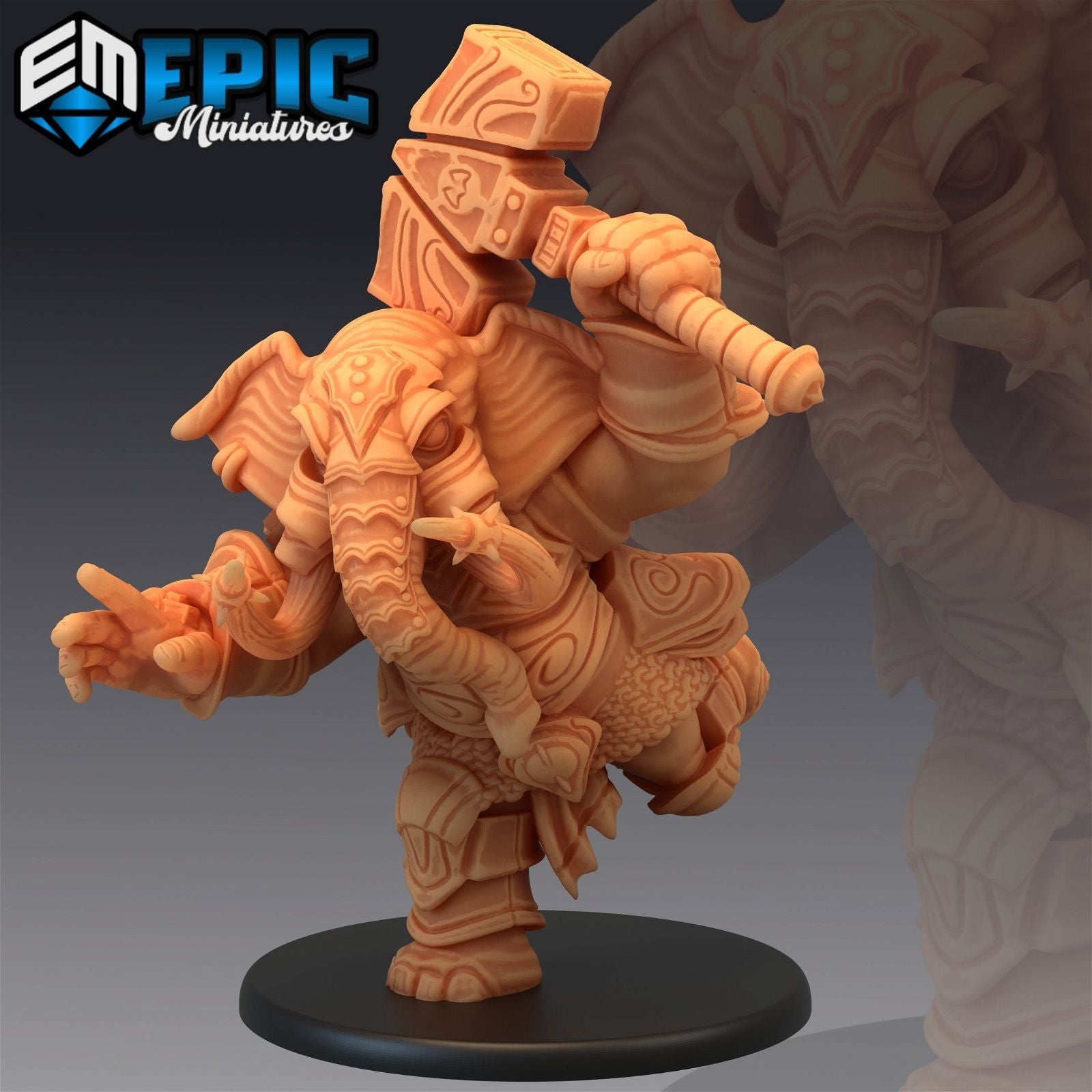 Elephant Folk Paladin - The Printable Dragon