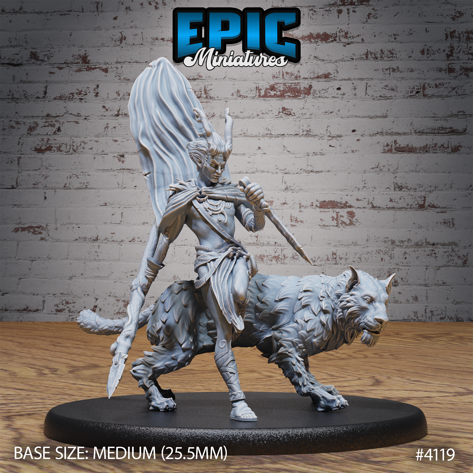 Elf Beast Tamer - The Printable Dragon