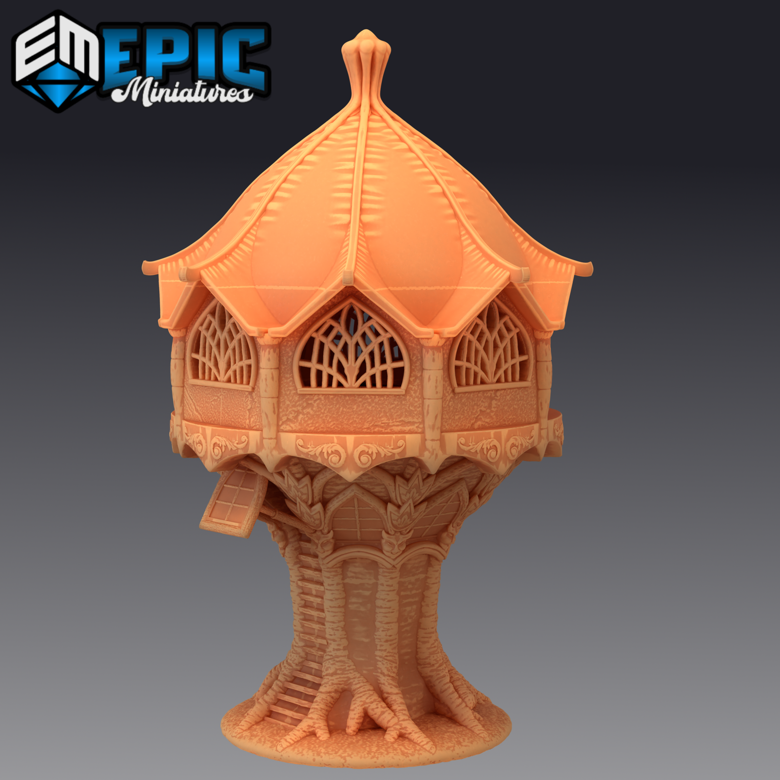 Elf Forest House - The Printable Dragon