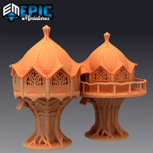Elf Forest House 3D-printed model