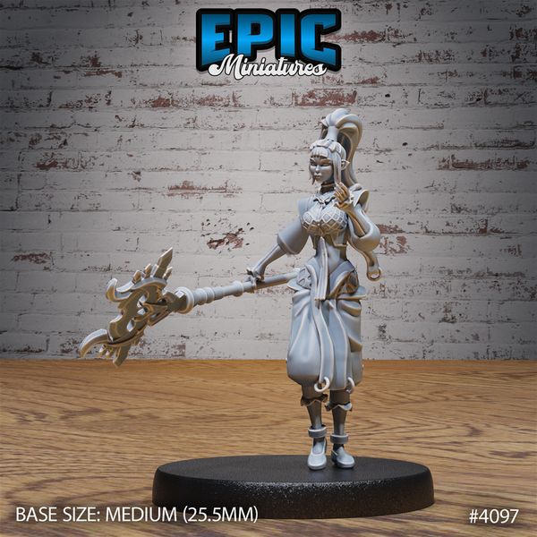 Elf Sorceress 3D-printed model