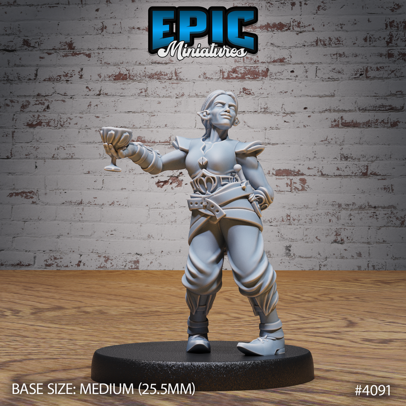 Elf Villager 3D-printed model