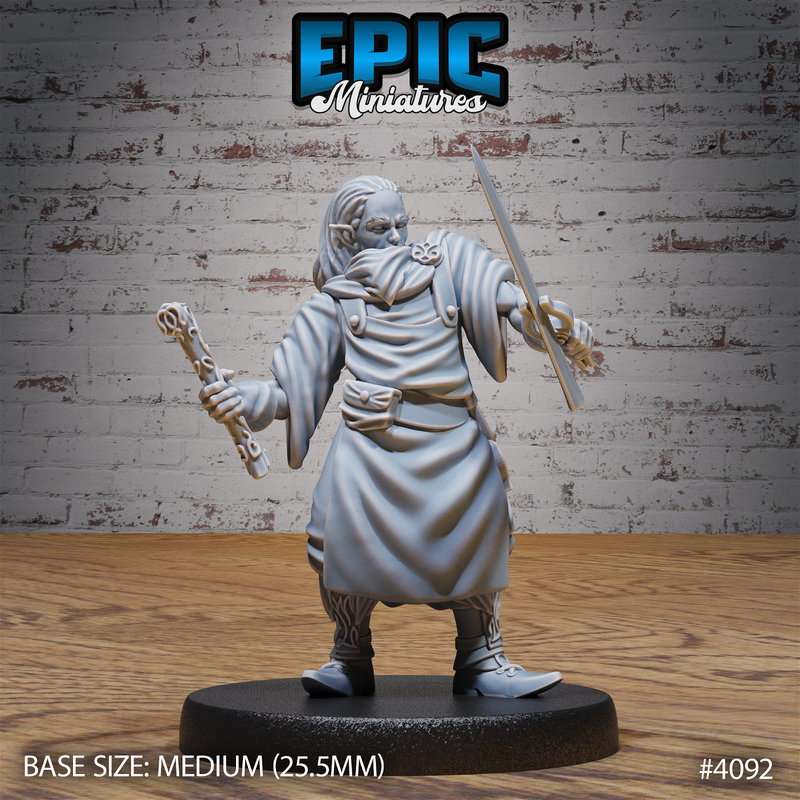 Elf Villager 3D-printed model