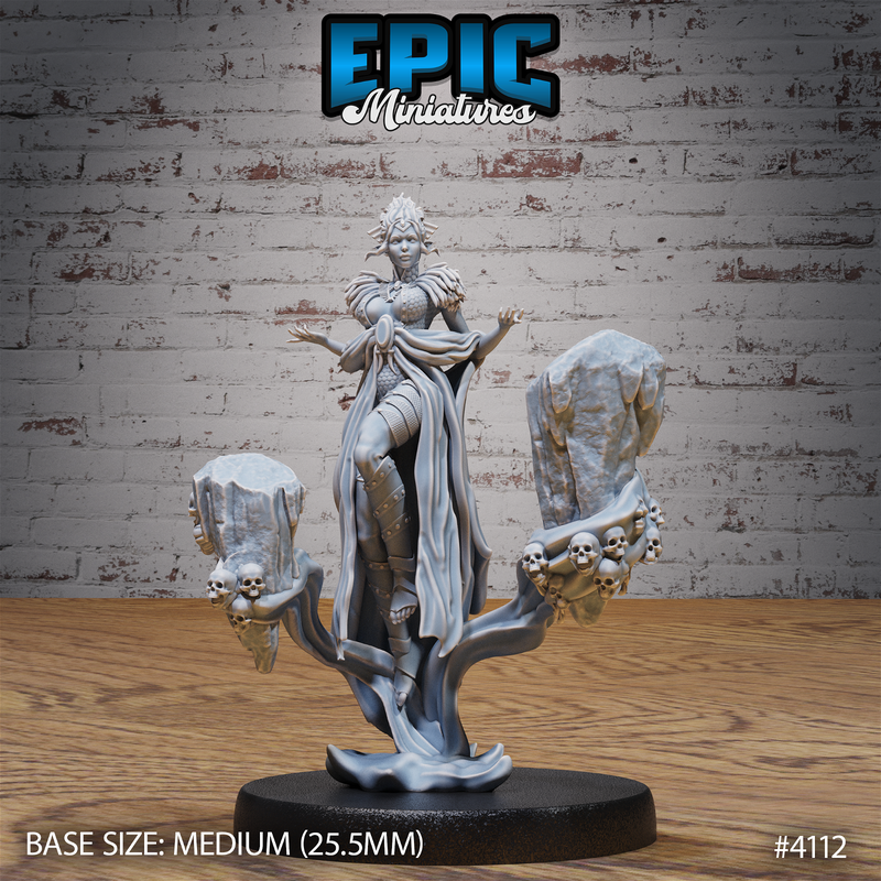 Elf Warlock Female 3D-printed model