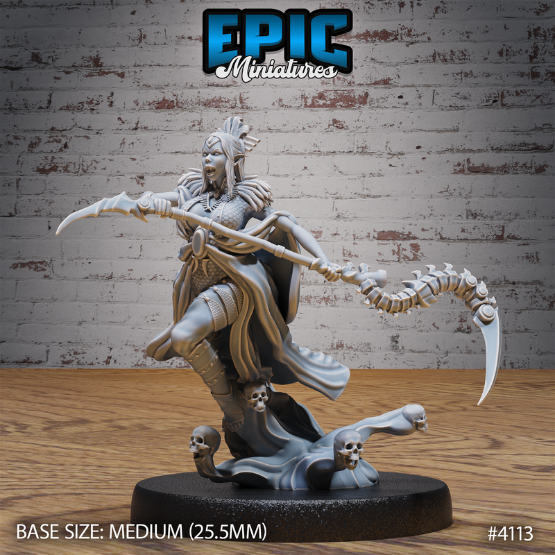 Elf Warlock Female 3D-printed model