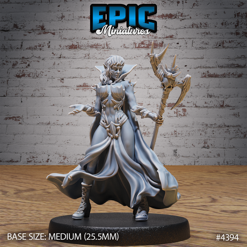 Elf Warlock Female 3D-printed model