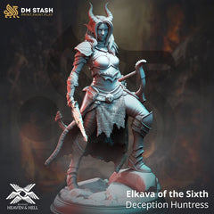 Elkava of the Sixth - Deception Huntress 3D-printed model