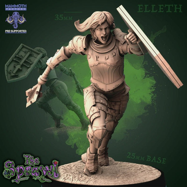 Elleth 3D-printed model