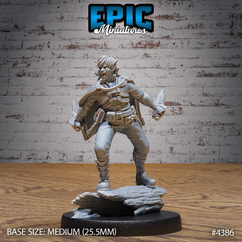 Elven Adventurer 3D-printed model
