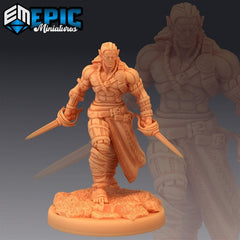 Elven Barbarian 3D-printed model