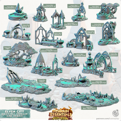 Elven City Difficult Terrain And Debris - The Printable Dragon